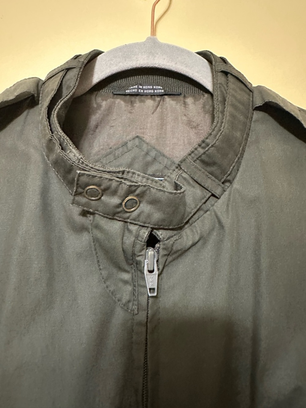 VTG Members Only Classic Iconic Racer Jacket Men M Dark Green - Picture 10 of 16